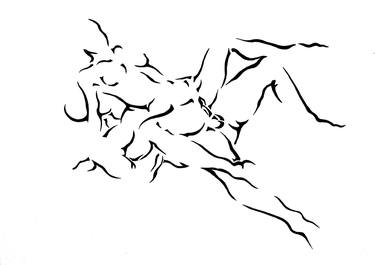 Original Figurative Erotic Drawings by Dian Ivanov Jechev