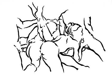 Original Figurative Erotic Drawings by Dian Ivanov Jechev