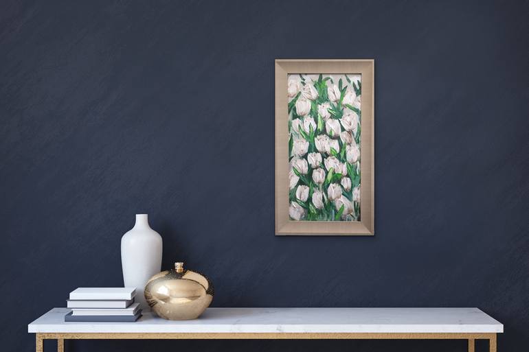 Original Abstract Floral Painting by Kay Ashton