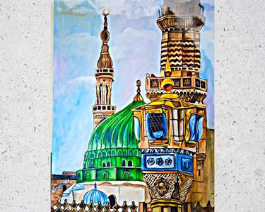 Original Contemporary Architecture Painting by Sumera Nadir