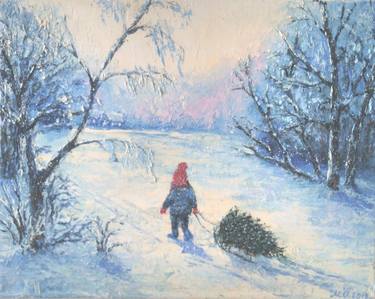 Print of Figurative Seasons Paintings by Oksana Moroziuk