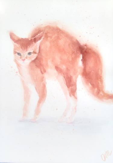 Print of Fine Art Cats Paintings by Oksana Moroziuk