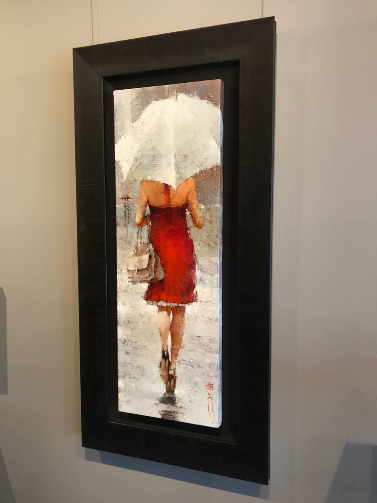 Original Impressionism Fashion Painting by Andre Kohn