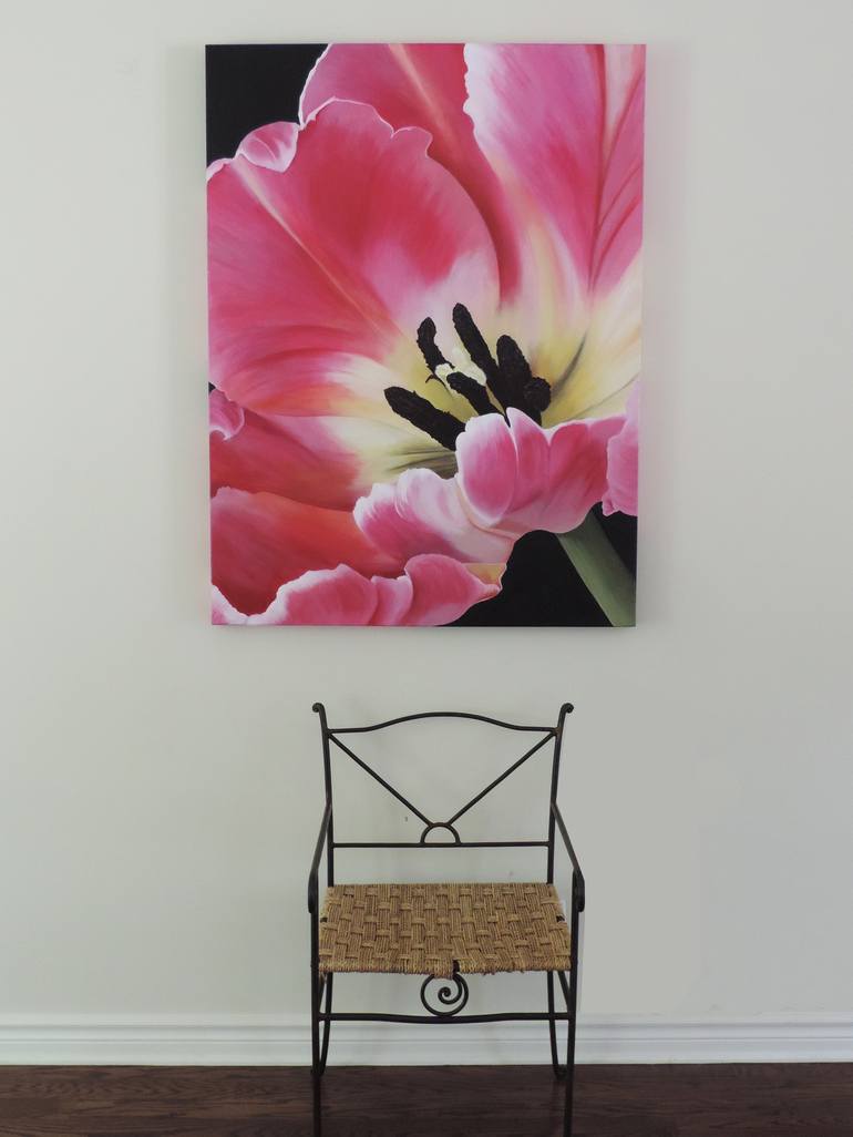 Original Realism Floral Painting by Karen Hosker