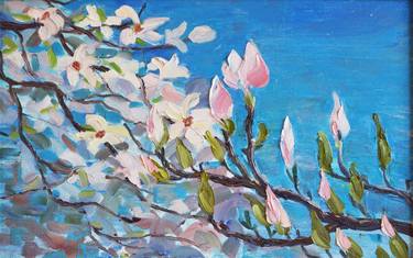 Original Impressionism Floral Paintings by Iryna Klymenko