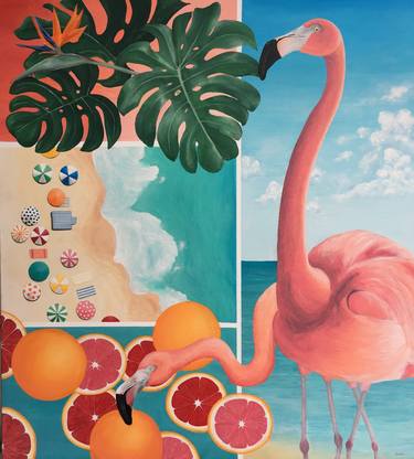Print of Pop Art Beach Paintings by Joseph Shook