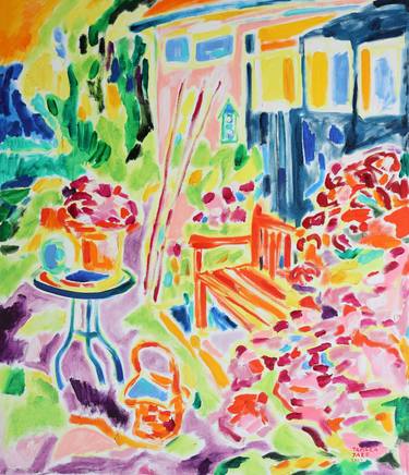 Print of Fine Art Garden Paintings by Tamara Jare