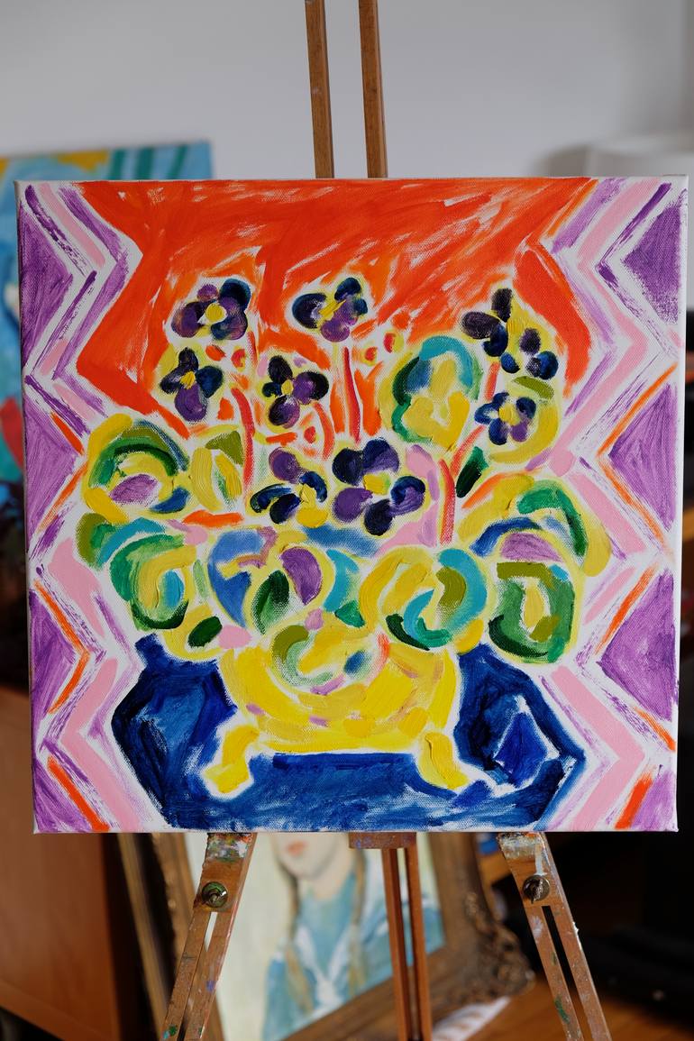 Original Contemporary Floral Painting by Tamara Jare