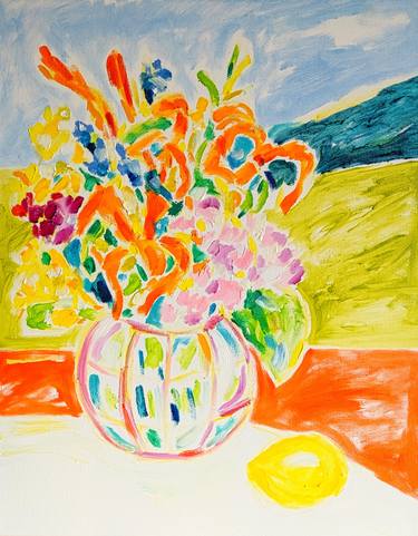 Original Expressionism Floral Paintings by Tamara Jare