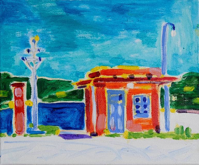Original Architecture Painting by Tamara Jare | Contemporary Art on Canvas | Salinas Portorose