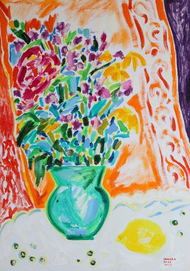 Print of Expressionism Still Life Paintings by Tamara Jare