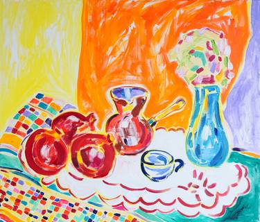 Original Fine Art Still Life Paintings by Tamara Jare