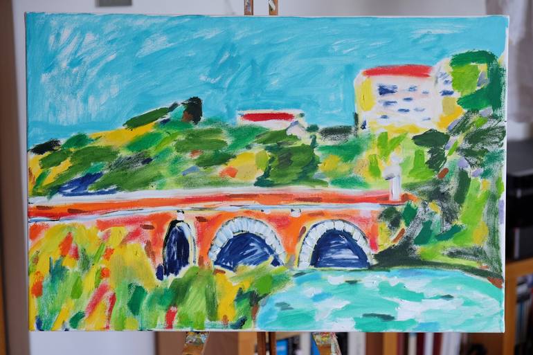 Original Post-impressionism Travel Painting by Tamara Jare