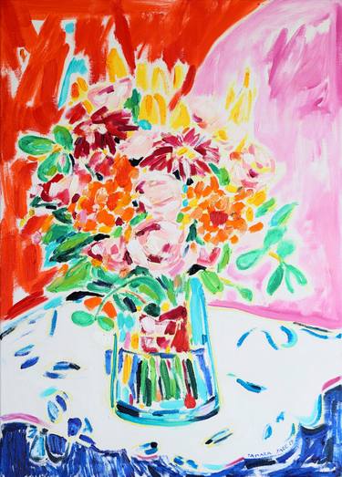 Original Impressionism Floral Paintings by Tamara Jare