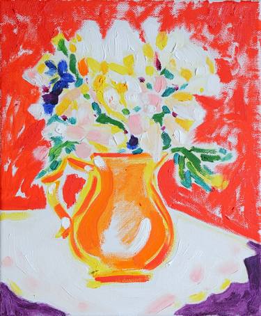 Print of Expressionism Floral Paintings by Tamara Jare