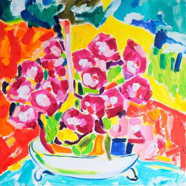 Original Contemporary Garden Paintings by Tamara Jare