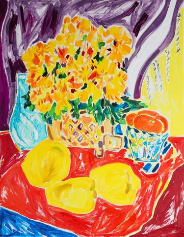Original Fauvism Still Life Paintings by Tamara Jare