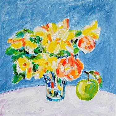 Print of Fine Art Floral Paintings by Tamara Jare