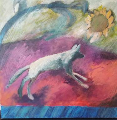 Print of Dogs Paintings by freda pongetti