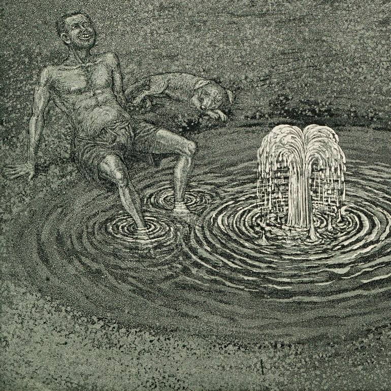 Original Figurative People Printmaking by Valery Slauk
