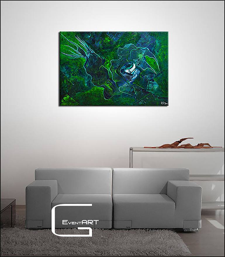 Original Abstract Expressionism Abstract Painting by Andreas Garbe