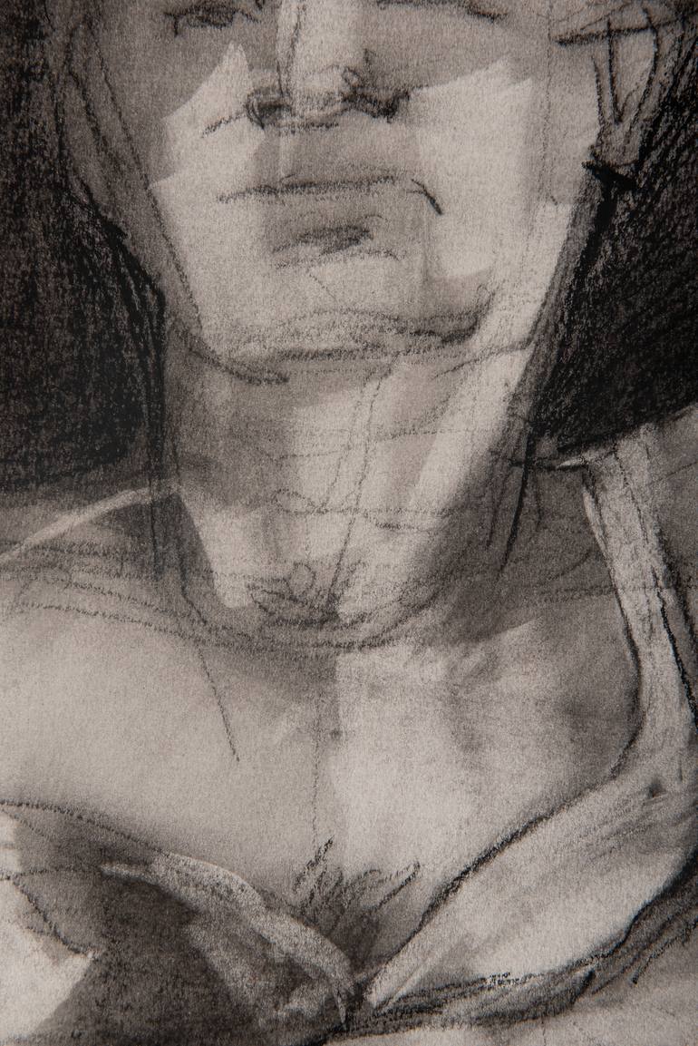 Original Figurative Body Drawing by Andreea Vlad