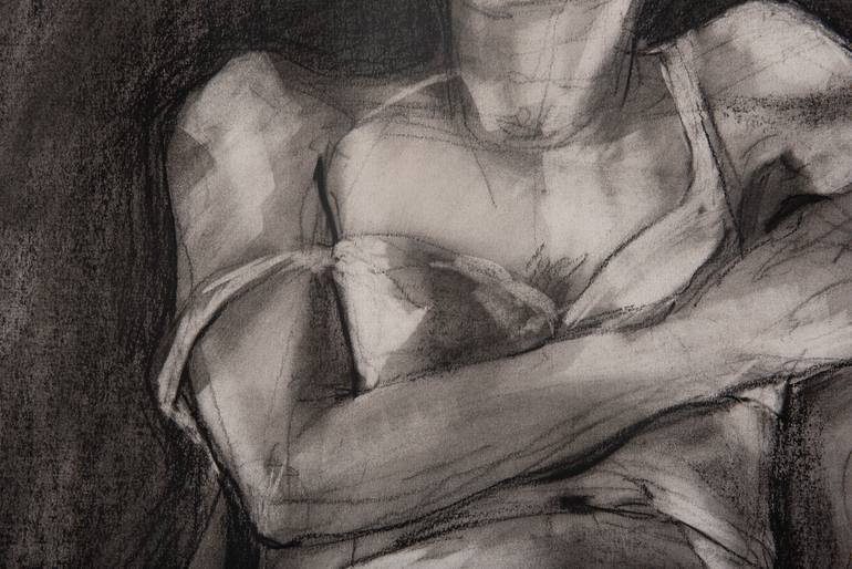 Original Figurative Body Drawing by Andreea Vlad