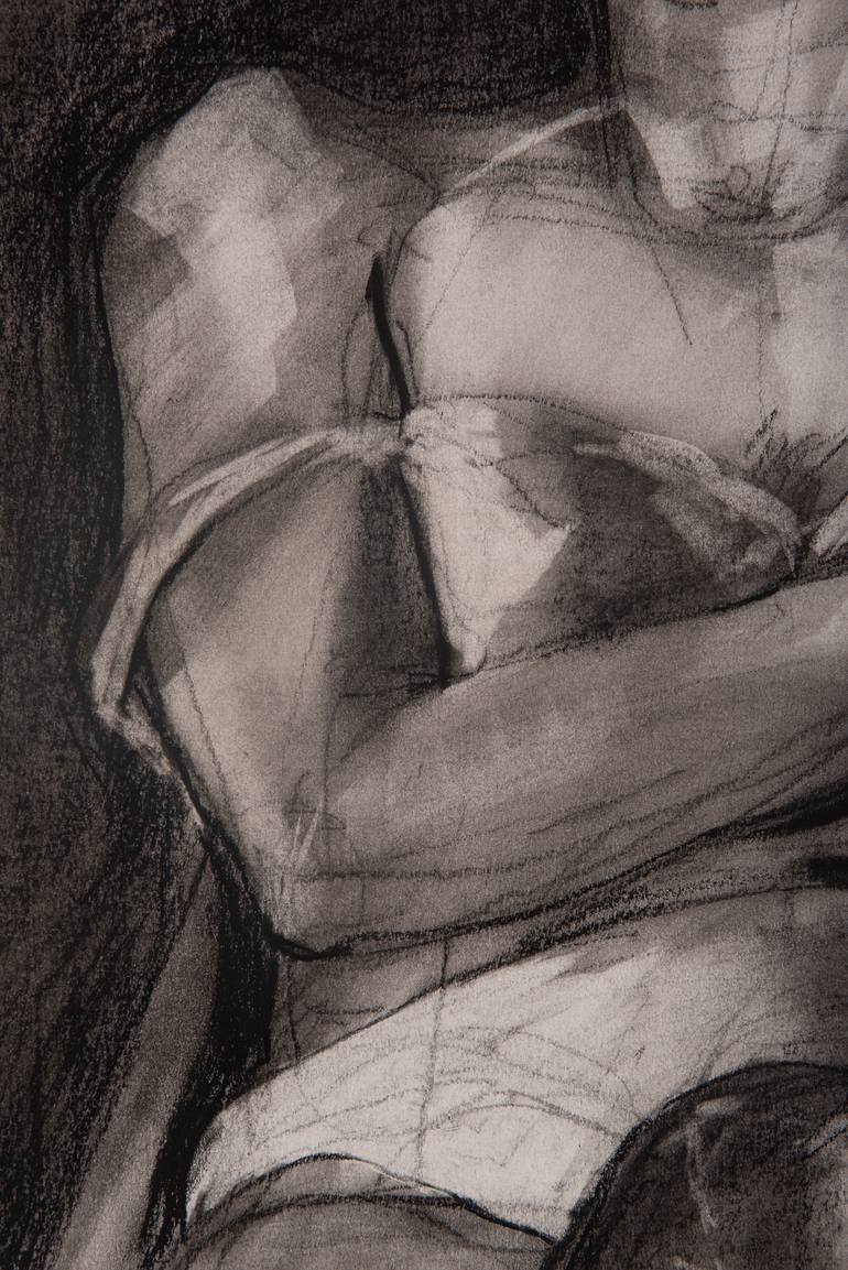 Original Figurative Body Drawing by Andreea Vlad