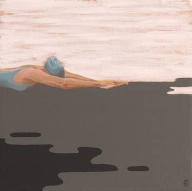 Print of Figurative Beach Paintings by Ana Patitú