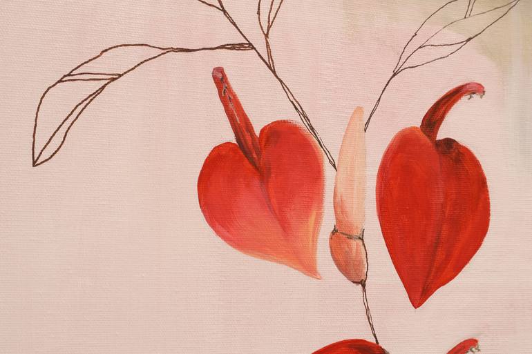 Original Contemporary Floral Painting by Ana Patitú
