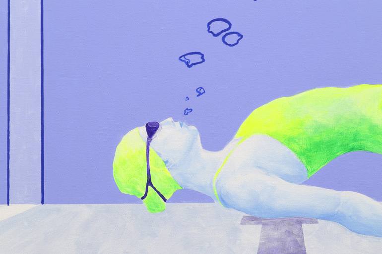 Original Pop Art Water Painting by Ana Patitú