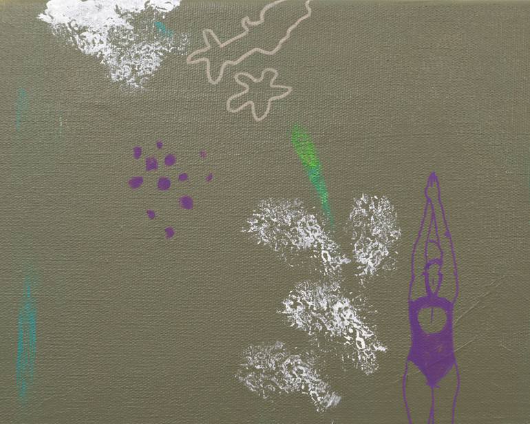 Original Minimalism Botanic Painting by Ana Patitú