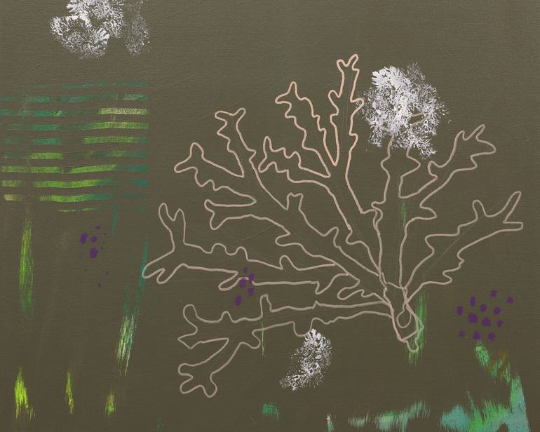 Original Minimalism Botanic Painting by Ana Patitú