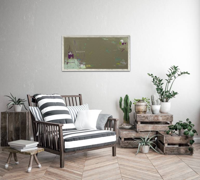 Original Minimalism Botanic Painting by Ana Patitú