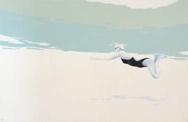 Print of Figurative Beach Paintings by Ana Patitú