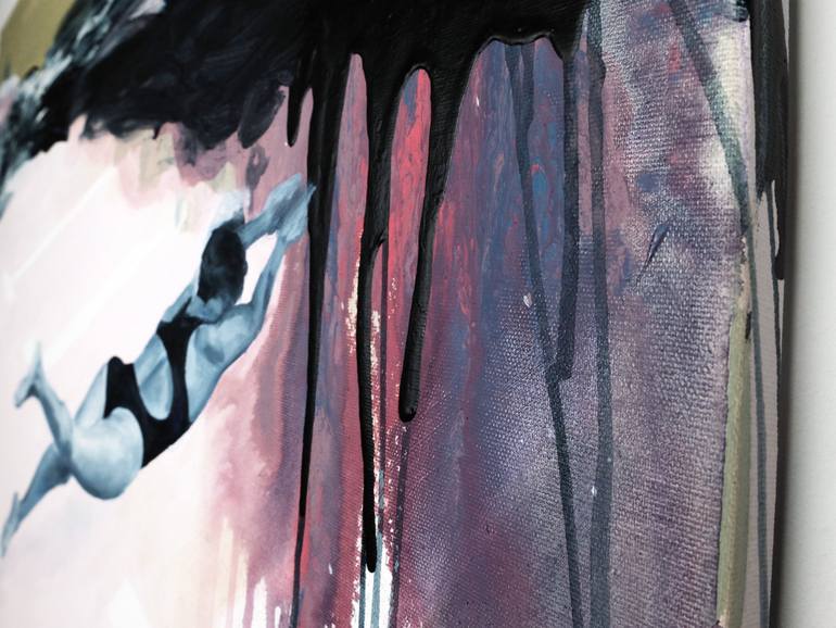 Original Conceptual Water Painting by Ana Patitú