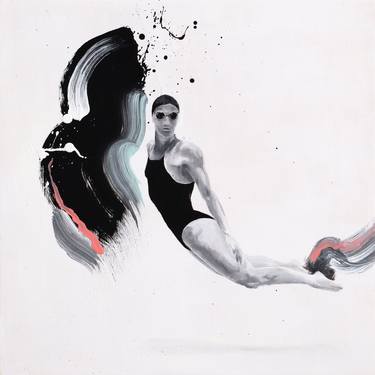 Original Abstract Expressionism Sports Paintings by Ana Patitú