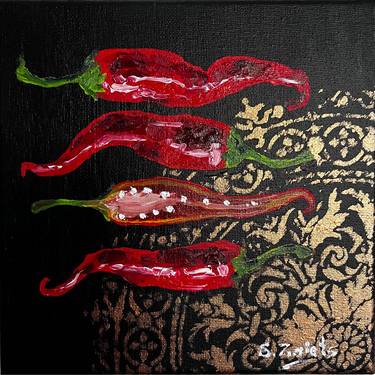 Original Abstract Expressionism Food & Drink Paintings by Svitlana Zaiets