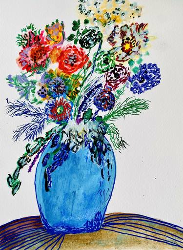 Original Floral Painting by Nan Norred