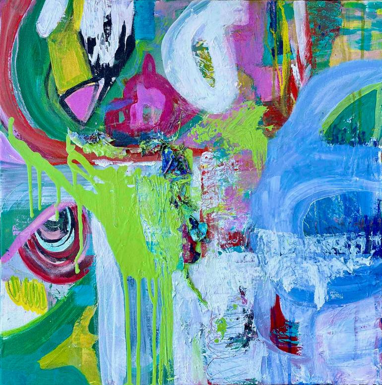 Original Abstract Expressionism Abstract Painting by Nan Norred