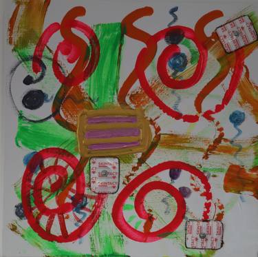 Original Abstract Painting by Fabian Miskin