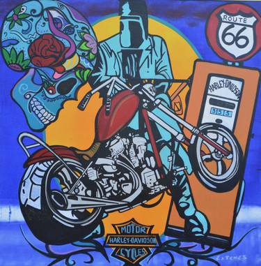 Print of Bike Paintings by Tracey Esteves