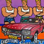 Chesty Bond with his Ford Capri Gt by Tracey Esteves