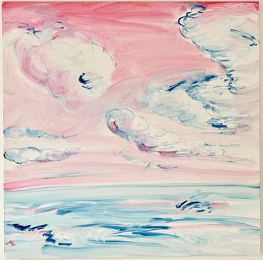 Original Abstract Beach Paintings by Marcia Lorente Howell