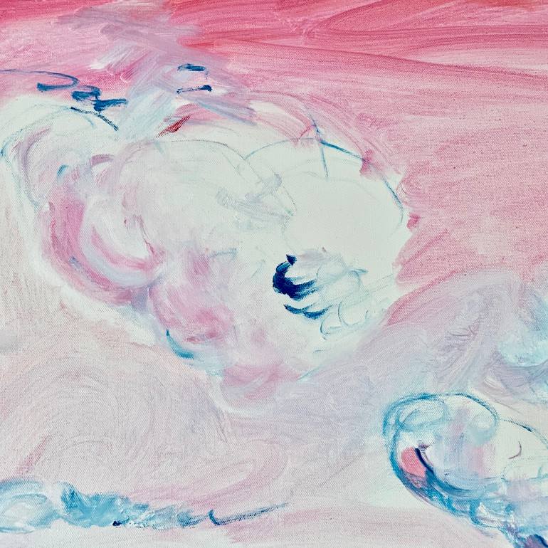 Original Abstract Beach Painting by Marcia Lorente Howell