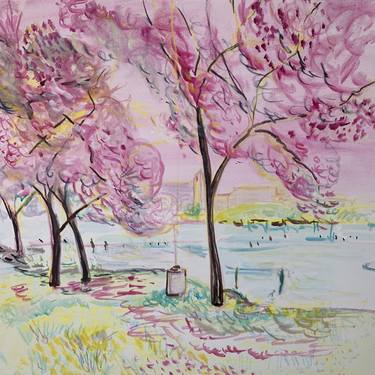 Original Impressionism Landscape Paintings by Marcia Lorente Howell