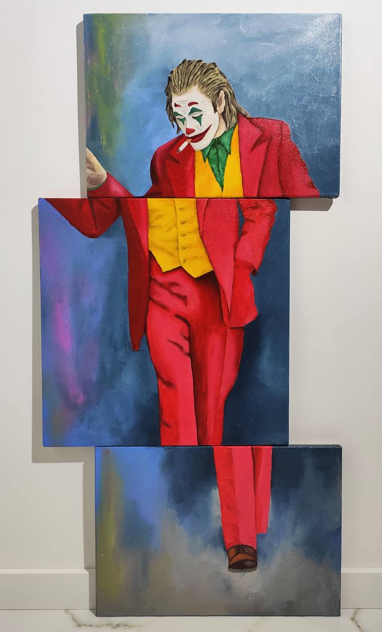 joker oil painting