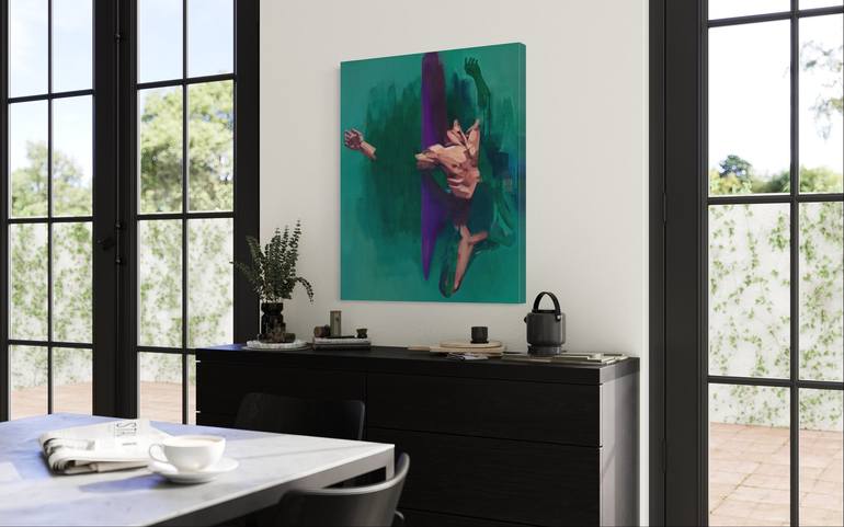 Original Abstract Nude Painting by Brad Kenny Studio