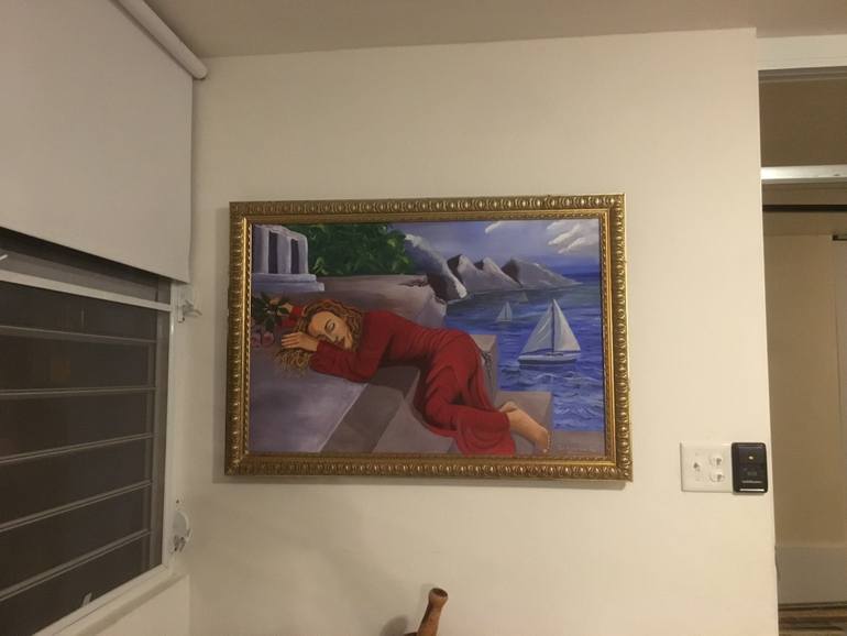 Original Modernism Women Painting by Carlos Ewray Torres