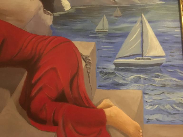 Original Modernism Women Painting by Carlos Ewray Torres